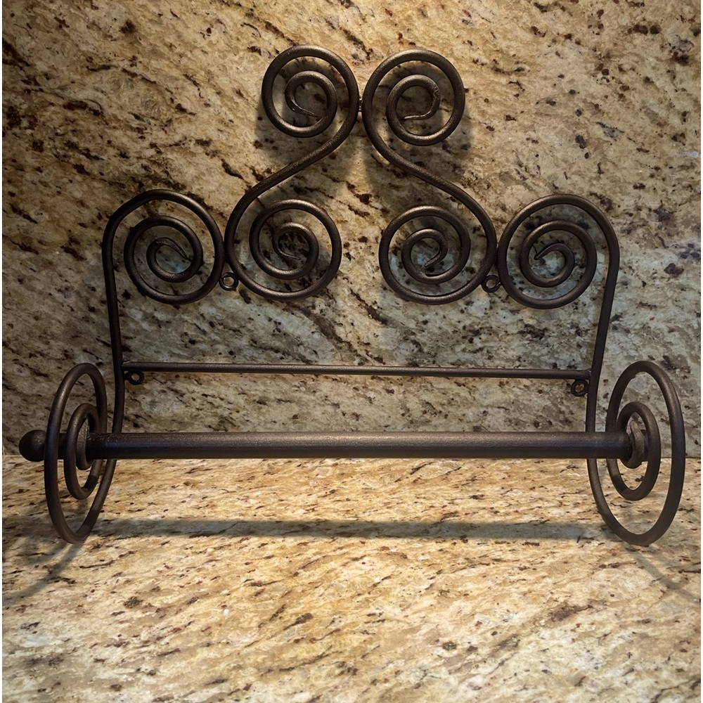 Rod iron Bronze Paper Towel Holder